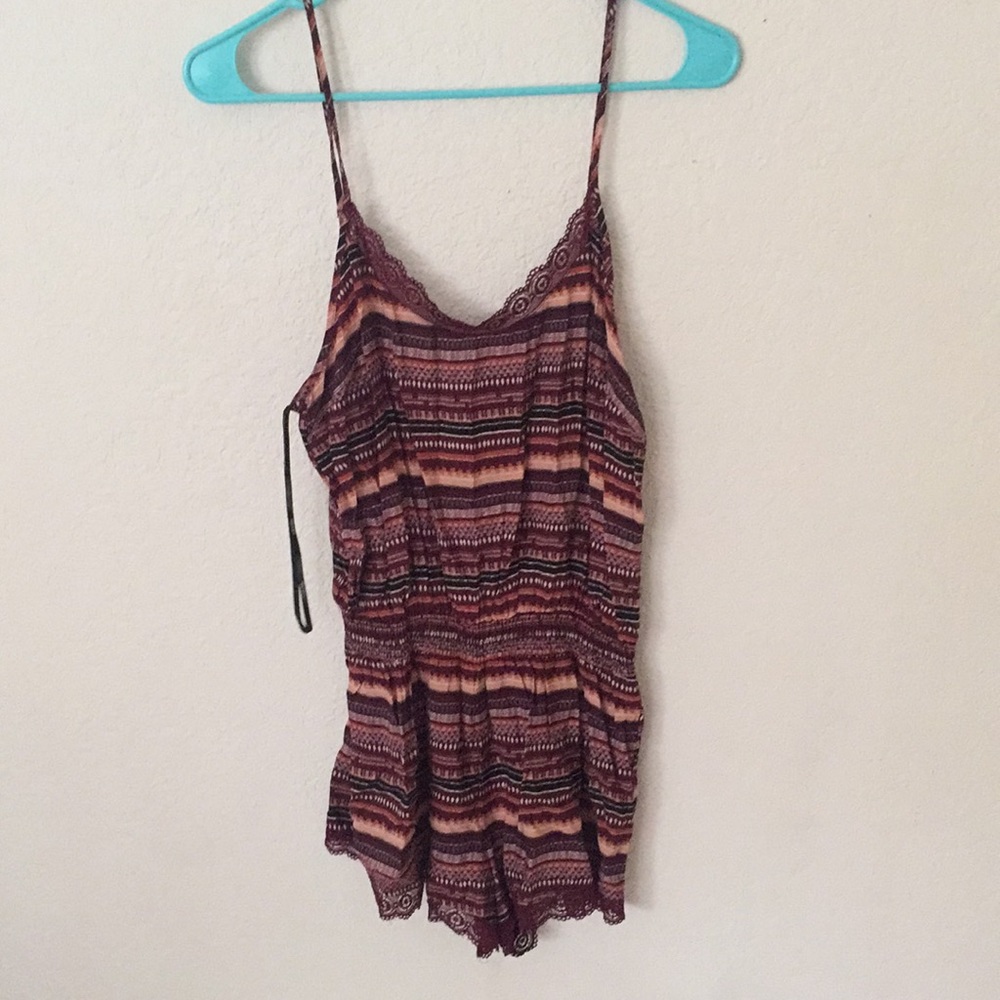 Patterned romper